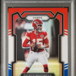 2023 Panini Prizm Football - Patrick Mahomes #149 Red/White/Blue Prizm PSA 9