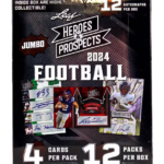 2024 Leaf Heroes & Prospects Football Hobby Jumbo Box
