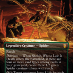 Shelob, Whose Lair Is Death - Ishkanah, Grafwidow (Borderless) - Commander: The Lord of the Rings: Tales of Middle-earth (LTC)