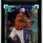 2022 Bowman Chrome Draft - Jackson Holiday BDC-168 - Aqua Lava /199 - SGC 9.5