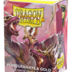 Dragon Shield Sleeves: Pomegranate & Gold - Matte Dual (Box of 100)