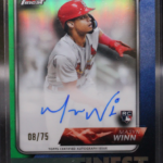 2024 Topps Finest Baseball - Masyn Winn FR-MW - Finest Rookies Green Auto  /75