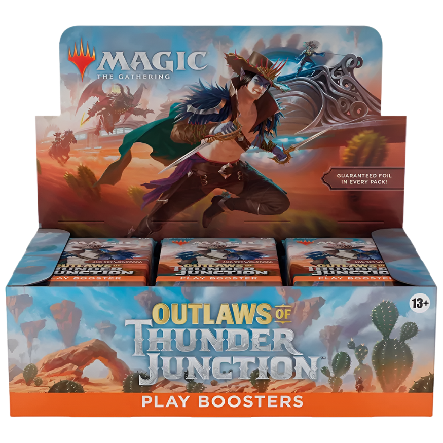 OutlawsofThunderJunction-PlayBooster_1024x1024.png Magic: The Gathering Outlaws of Thunder Junction - Play Booster Box - Image 1