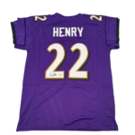 Autographed Derrick Henry Custom Purple Jersey (Beckett)