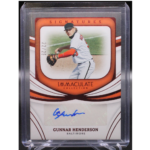 2022 Panini Immaculate - Gunnar Henderson IS-GH - Red Auto /25