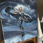 Storm, Force of Nature Original Oil Painting by Magali Villeneuve