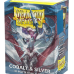 Dragon Shield Sleeves: Cobalt & Silver Dual Matte Standard (Box of 100)