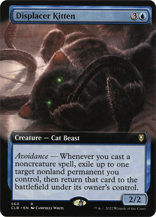 displacerexten_1024x1024.png Displacer Kitten (Extended Art) - Commander Legends: Battle for Baldur's Gate (CLB) - Image 1