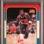 1986 Fleer - Clyde Drexler 26 - PSA 8