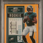 2020 Panini Contenders Optic - Jalen Hurts 77 - Orange /50 - PSA 10