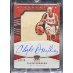 2020-21 Panini Crown Royale Basketball - Clyde Drexler SL-CDX - Silhouettes Auto /49